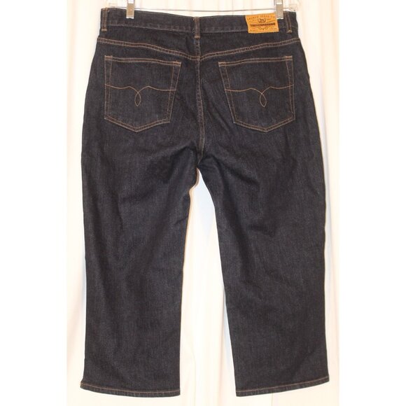 Ralph Lauren Jeans Co. 'Classic MidCalf' Cropped Dark Blue Size 12 x 22" Inseam - Picture 3 of 7